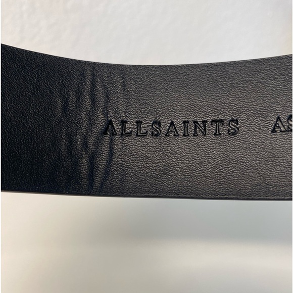 NWT ALLSAINTS Leather Belt With Detachable Card Holder - Picture 8 of 9